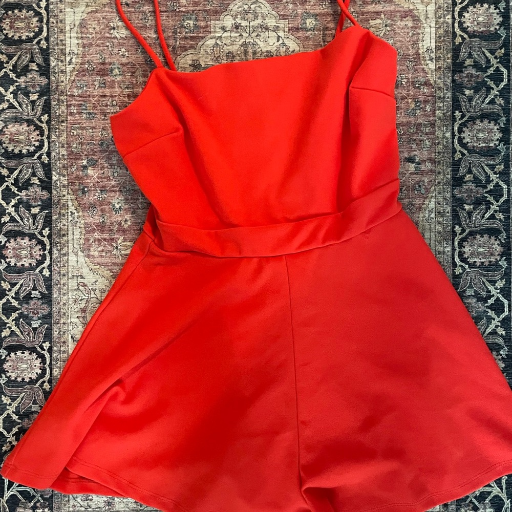 Windsor Red Romper